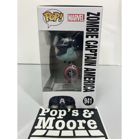 Funko Pop! Marvel What If: Zombie Captain America 941 Vinyl Figure - Picture 3 of 10